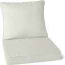 Amazon Basics Patio Chair Cushion with Back, 22x22x3 inches, Beige, 1-Pack