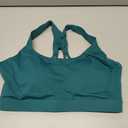 RUNNING GIRL Sports Bras for Women, Medium Impact Sports Bra with Molded Cup Yoga Pilates Workout Bra(WX3108_Teal_S)