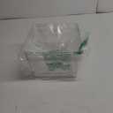 Isaac Jacobs 2-Pack Square Clear Storage Bins (10 L x 10 W x 6.1 H) w/Cutout Handles, Plastic Organizer for Home, Office, Kitchen, Fridge/Freezer, Bathroom, BPA Free, Food Safe (2-Pack, Square)