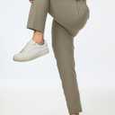 JMIERR Mens Chino Pants Casual Stretch Golf Pants Waist Tapered Trousers Lightweight Comfy Pants with Zipper Pockets