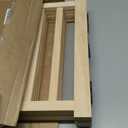 YOCAN Paint-Free Wooden Freestanding Dog Gates for The House,Doorways, Stairs,Wood Dog Fences Indoor Pet Gate,Step Over Fence-4 Panel H:16.9"