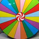 Gemscream 31.5 Inch Large Giant Prize Wheel Adjustable Height 55"-83" Floor Stand Fortune Roulette Wheel with Dry Erase Marker & Eraser, 20 Slots Spinner Game for Game Carnival and Trade Show