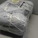 Hombys Rice Grey Chunky Chenille Yarn for Crocheting and Knitting, Super Bulky Thick Fluffy Yarn for Hand Knitting Blanket, Soft Plush Yarn, 8 Jumbo Pack (27 yds, 8 oz Each Skein)