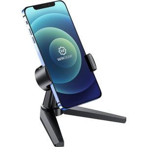 WixGear Phone Holder for Desk, Premium Adjustable Phone Stand for Desk, Home Office Accessories, Desktop Phone Holder Mount for iPhone and All Smartphones