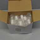 Roowest 30 Pieces Coin Storage Tube Penny Coin Tube Plastic Round Clear Penny Tubes Holder Container Organizer with Screw on Lid for Collection Supplies Bank Rolls