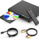 DVD Players for TV with HDMI,Plays All Regions and Formats,CD Player for Home,Support 1080P Video/CD/DVD/VCD/JPEG/USB, Remote, HDMI and RCA Cables Included