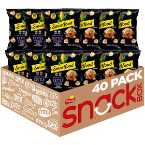 Smartfood Popcorn, Sweet & Salty Kettle Corn, 0.5 Ounce (Pack of 40) (EXP 02/10/26)