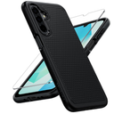 Galaxy A17/A16 5G Phone Case - Samsung A17 Military Grade Drop Protection, 14ft Drop Tested, Screen Protector Included, Anti-Slip Matte Textured, TPU+PC Dual Layer Shockproof Cover (Black)