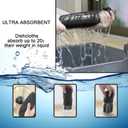 kimteny 13x28 Inches Kitchen Cloth Dish Towels, 400 GSM Premium Dishcloths, Super Absorbent Coral Velvet Microfiber Cleaning Cloths, Fast Drying Rags for Washing Dishes (8 Pack, Dark Grey)