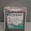 Electric Heated Blanket 72"x84" Full Size, Soft Coral Fleece with 4 Heating Levels and 10 Hours Auto-Off, Machine Washable, Cozy Plush Fabric for Home, Purple