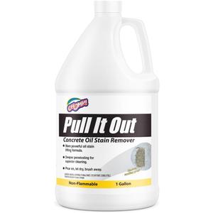 CHOMP! Concrete Oil Stain Remover: Pull It Out Removes and Cleans Oils, Greases from Garage Floors & Driveways, 128 Fl Oz