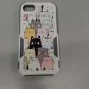 Case for iPhone SE 2022, Cute Funny Cats Pattern Shock-Absorption Hard PC and Inner Silicone Hybrid Dual Layer Defender Case Protective Cover for iPhone 7/8 /SE 2020