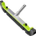 Sepetrel 20 Pool Brush Head for Cleaning Walls,Heavy Duty Inground/Above Ground Swimming Pool Scrub Brushes with Premium Strong Bristle & Reinforced Aluminium Back (20" Curved Edge)