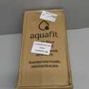 AQUAFIT 1 Gallon Water Bottle with Time Marker - Straw & Chug Lid - BPA Free Gym Water Bottle with Straw - Big Gallon Jug (Aqua, 128 oz - 2 Lids)