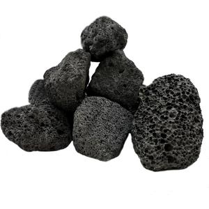 Tfwadmx 10 Pack Aquarium Black Lava Rock Fish Tank Volcanic Pumice Stones for Betta Fish Shrimp (1.96''-3.14'')