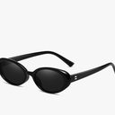 Retro Oval Sunglasses for Women Men Fashion Small Oval Sunglasses 90s Vintage Shades