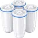 Upgraded Water Filter Replacement Fit for Zero Pitcher and Dispenser ZR-001 ZR-004 ZP-006 ZR-017, Five-Stage Filter System, Effectively Reducing Lead, Chromium, and Contaminants, 4 Packs, By BOGDA