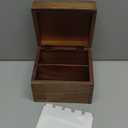 Ironwood Gourmet Acacia Wood Recipe Box with Divider Tabs, 2 Compartment, Single (For 3" x 5" and 4" x 6" Cards)