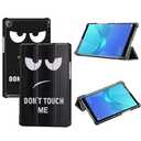 Tri-Fold Case Compatible with Huawei Mediapad M5 8.4 Inch(SHT-AL09/SHT-W12), Includes a Screen Protector - Premium PU Leather Tri-Fold Cover with Auto Sleep/Wake (Big Eyes)