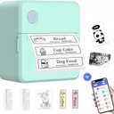 LECHPRO Label Makers, Label Maker Machine with Tape, Bluetooth Label Maker, Portable Thermal 2 Inch Label Printer for Small Business, Barcode, Address, Logo, Clothing, Sticker Printer for Phones