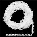 15 Yards White Lace Trim, Vintage Crocheted Lace Ribbons, Embroidery Scalloped Edge Lacework Ribbons for Bouquet, Gift Wrapping, Sewing(White)