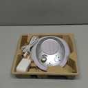 Homedics SoundSleep White Noise Sound Machine, Silver, Small Travel Size with 6 Relaxing Nature Sounds, Portable Therapy for Home, Office, Nursery, Auto-Off Timer