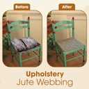 2 x Jute Burlap Webbing Ribbon - 3.15" x 9.83 Yards Upholstery Webbing for Chairs, Furniture, Crafting, Home Decor, Christmas Garland, Jute Wreath, Banner