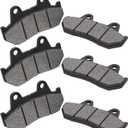 Front & Rear Brake Pads for Honda GL1100A GL 1100 A Goldwing Aspencade 1982-1983/VF1100 C/S V65 Magna/Sabre 1983-1986/GL1200 Goldwing 1200 Aspencade 1984-1987/CB500 TC Turbo/CB900 C Custom 1982