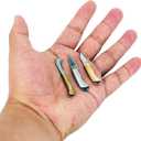 Novelty Tiny Package Box Cutter Opener Knife Tools, Eastern Delights 2 Inches EDC Outdoor 3 Pcs Folding Knife Tool Kit