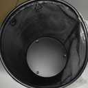 Seville Classics 2-Pack Steel Mesh Round Trashcan Wastebasket for Trash or Recycle in The Home, Office, or Garage, Black, 6 Gallon