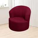 SZJIAHTM Round Club Swivel Barrel Chair Cover Modern Accent Round Club Armchair Slipcover Soft Stretch Chair Covers for Living Room