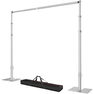 Pipe and Drape Backdrop Stand, 12x10ft Heavy Duty Adjustable Background Frame with Metal Base, Back Drop Holder for Parties Photography Wedding Photoshoot Decoration