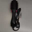 Hair Dryer Brush Blow Dryer Brush in One, Upgraded 4 in 1 Hair Dryer and Styler Volumizer with Negative Ion Anti-frizz Ceramic Titanium Barrel Hot Air Hair Straightener Brush