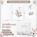 Blank Cards and Envelopes, 40 Pack Teacher Appreciation Cards 4x6 in Blank Note Card, Teacher Thank You Card with Stickers, Stationary Set for Graduation, Teacher's Day, Mother's Day, Nurses Week