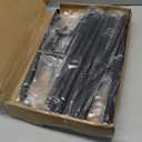 ANIDEER 84" Shepherds Hooks for Outdoor, Heavy Duty Garden Bird Feeder Pole Hanging Bird Feeder, Solar Light Lanterns, Outdoor Plant Hanger Hook with 7 Base Prongs, 2 Packs