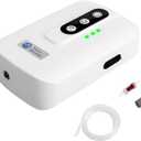 AquaMiracle Lithium Battery Powered Portable Aquarium Air Pump for Fish Tank up to 60 Gals, USB Rechargeable Aquarium Bubbler Aerator for Fishing, Power Outages and Emergency