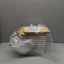 Plastic Storage Baskets with Bamboo Lids, Stackable Small Box Bins for Organizing and Containers for Shelves Drawers Desktop Closet Pantry Classroom Office Home, 6 Pack 10.2x7.2x4.1 Inch, White