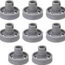 WD12X10231 Dishwasher Lower Rack Wheel And Stud Replacement for GE,Replaces 1263942 AP3994981 PS1481883 Pack of 8