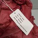 Valennia Women's Short Down Coat Packable Puffer Jacket With Hooded Winter Ultra Light Outerwear, Wine Red M
