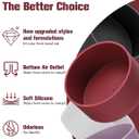 2 x Mity rain 2PCS Silicone Boot for Owala Water Bottle 24 oz 32 oz, Anti-Slip Protective Sleeve Bottom Bumper Protector for FreeSip Stainless Steel Water Bottles Accessories (Black Cherry, 32oz)