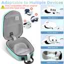 FOREGOER Hard Carrying Case Compatible with Meta Quest 3S/Quest 3/Oculus Quest 2 Official Original/Elite Strap VR Gaming Headset, Portable Travel Vision Pro Case for Touch Controllers Accessories