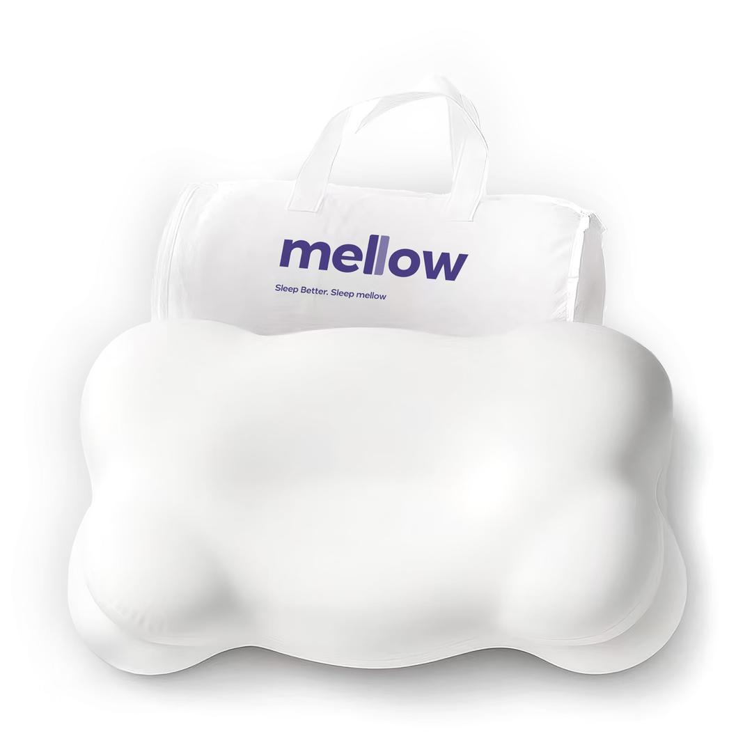 Mellow CloudAlign Memory Foam Pillow for Neck & Shoulder Support, High