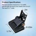 2 Pcs Vsttar Dust Cover Hinge Turntable Parts Compatible with Akai AP-206,AR - AR The Turntable,BSR - Quanta 450SX,Kenwood - KD-40R,Sony PS-11,PS-22,Yamaha-P-200,Different Makes Models of Turntables
