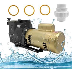 W3SP2610X15 Super Pool Pump 1.5HP 115/230V Single Speed Compatible with Hayward SP2610X15 Super Pump, for All In-Ground Pool and Spa with Corrosion-proof Construction