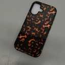 Jusy Compatible with MagSafe Brown Tortoise Shell Print Phone Case for iPhone 17, Amber Trendy Luxury Magnetic Soft TPU and Hard PC Protective Phone Cover for Women Girls - Turtle Shell