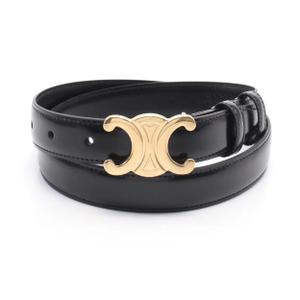 Celine Medium Triomphe Belt Leather Black, ONE SIZE