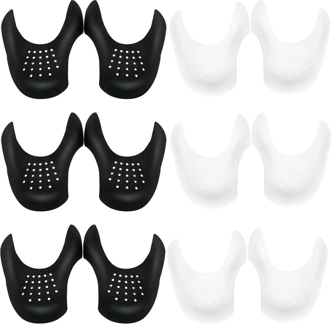 6 Pairs Crease Protectors for Air Force Shoes, Sneaker Guard, Shoes Protector Prevent Sneaker No Creases (Large - Size 7-13)