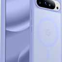 SPIDERCASE Magnetic for Google Pixel 10 Pro XL Case, Military Grade Drop Protection Slim Translucent Matte Shockproof Anti-Fingerprint Phone Case for Pixel 10 Pro XL,Light Purple