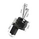 For Bambu X1 X1C Hotend Assembly Complete Kit with 0.2mm Hardened Steel Nozzle, Ceramic Heater, Thermistor, Cooling Fan for Bambu Lab X1 Carbon Print Head 3D Printer Hotend Extruder Kit