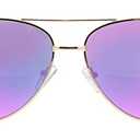 Peepers by PeeperSpecs Womens Ultraviolet Polarized, No Correction Aviator Sunglasses, Pink/Gold, +0.00